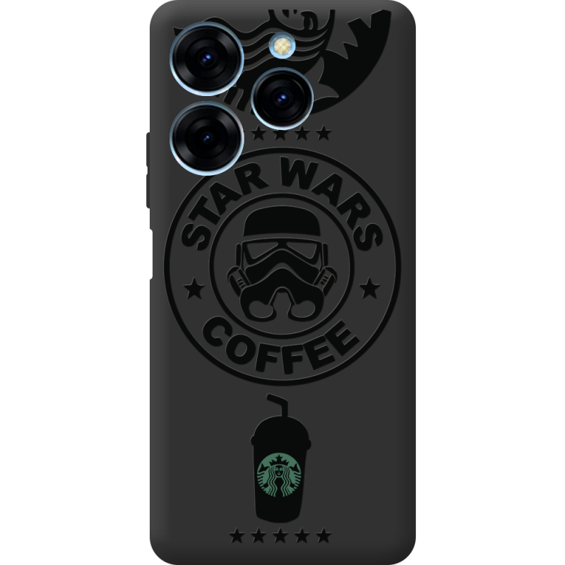 Черный чехол BoxFace Tecno Spark 20 Pro Dark Coffee