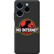 Черный чехол BoxFace Tecno Spark 20 Pro No Internet