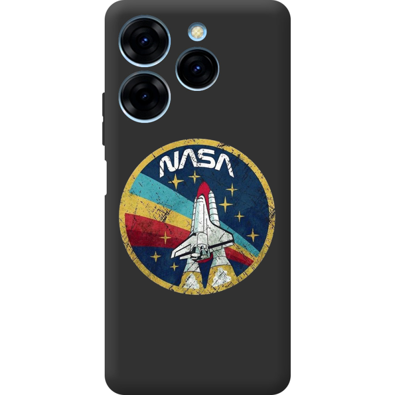 Черный чехол BoxFace Tecno Spark 20 Pro NASA