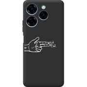 Черный чехол BoxFace Tecno Spark 20 Pro Pew Pew