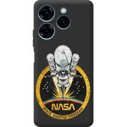 Черный чехол BoxFace Tecno Spark 20 Pro NASA Spaceship