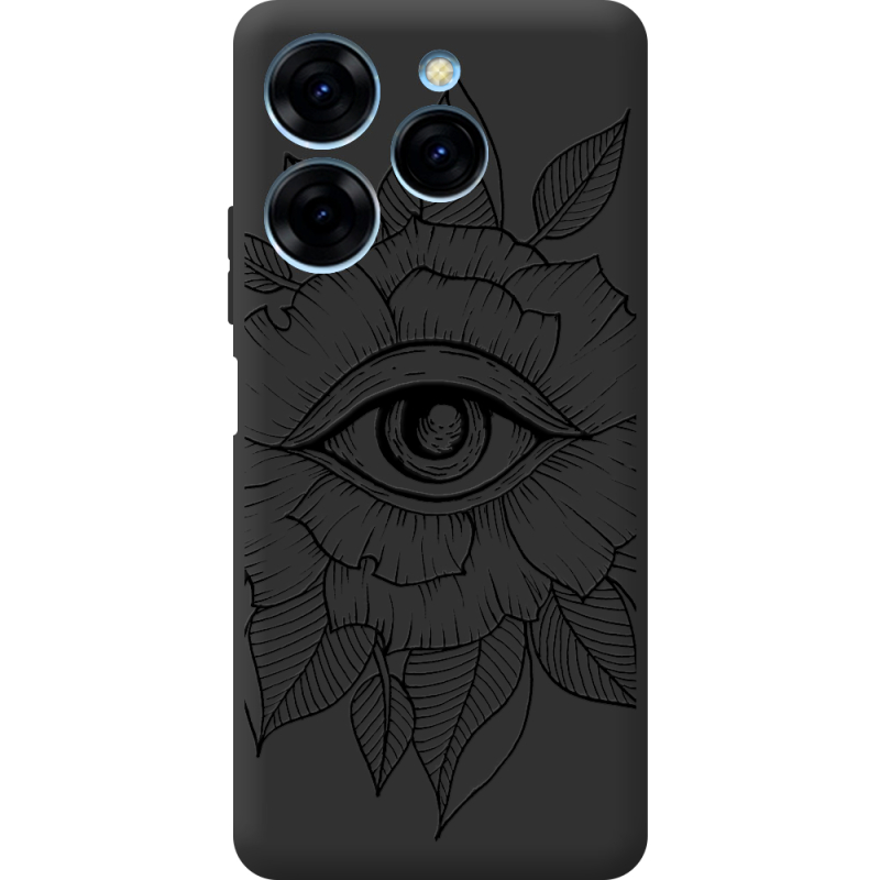 Черный чехол BoxFace Tecno Spark 20 Pro Eye
