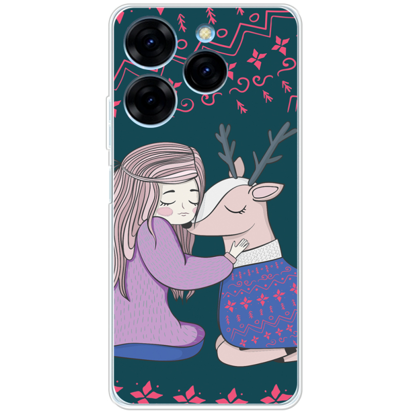 Чехол BoxFace Tecno Spark 20 Pro Girl and deer