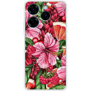 Чехол BoxFace Tecno Spark 20 Pro Tropical Flowers