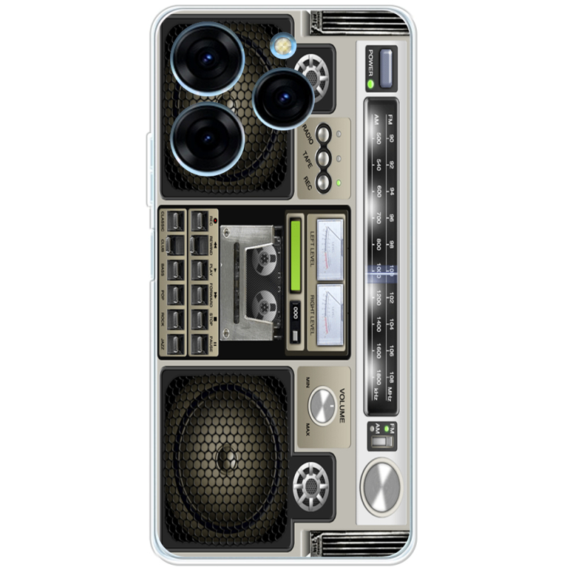 Чехол BoxFace Tecno Spark 20 Pro Old Boombox