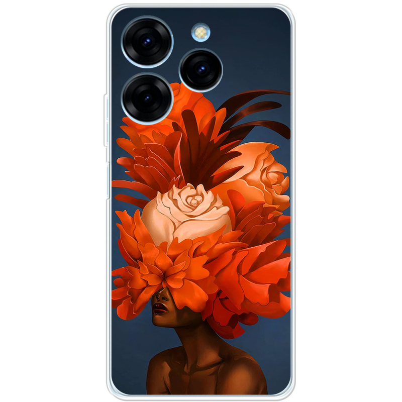 Чехол BoxFace Tecno Spark 20 Pro Exquisite Orange Flowers