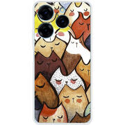 Чехол BoxFace Tecno Spark 20 Pro Sleepy Cats