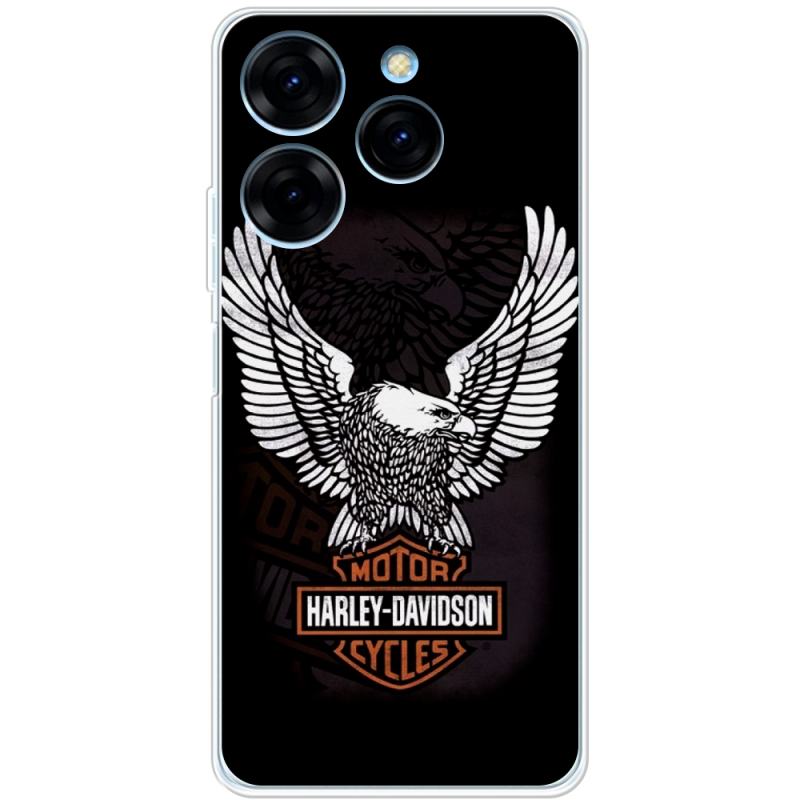 Чехол BoxFace Tecno Spark 20 Pro Harley Davidson and eagle