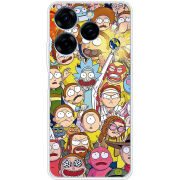 Чехол BoxFace Tecno Spark 20 Pro Rick and Morty