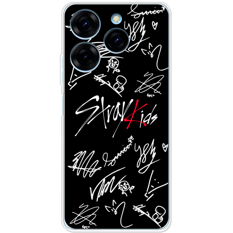 Чехол BoxFace Tecno Spark 20 Pro Stray Kids автограф