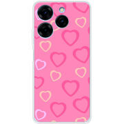 Чехол BoxFace Tecno Spark 20 Pro Sugar Hearts