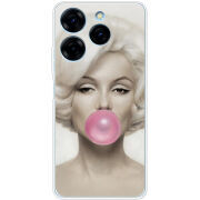 Чехол BoxFace Tecno Spark 20 Pro Marilyn Monroe Bubble Gum