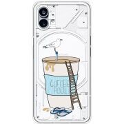 Прозрачный чехол BoxFace Nothing Phone (1) Segull in Cofee Pool