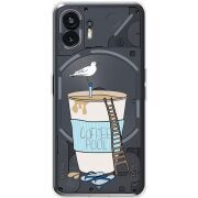 Прозрачный чехол BoxFace Nothing Phone (2) Segull in Cofee Pool