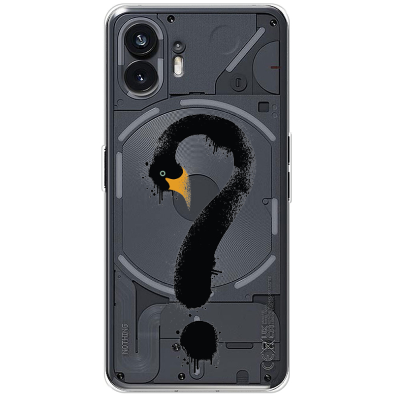 Прозрачный чехол BoxFace Nothing Phone (2) Swan question