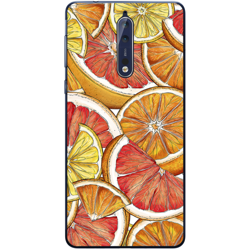 Чехол Uprint Nokia 8 Citrus Pattern