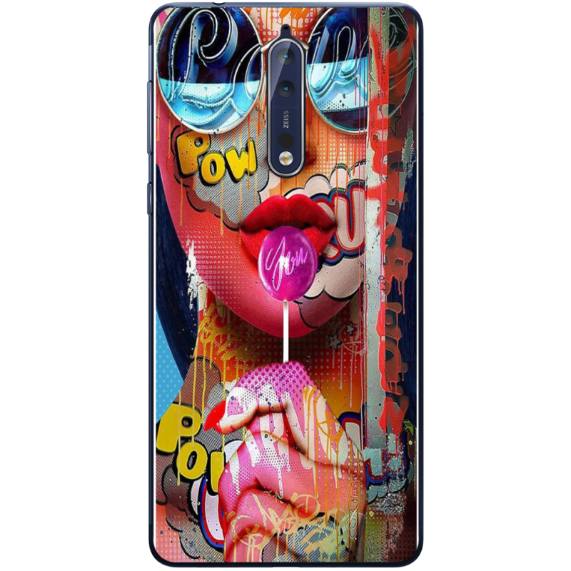 Чехол Uprint Nokia 8 Colorful Girl