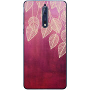 Чехол Uprint Nokia 8 Gold Leaves