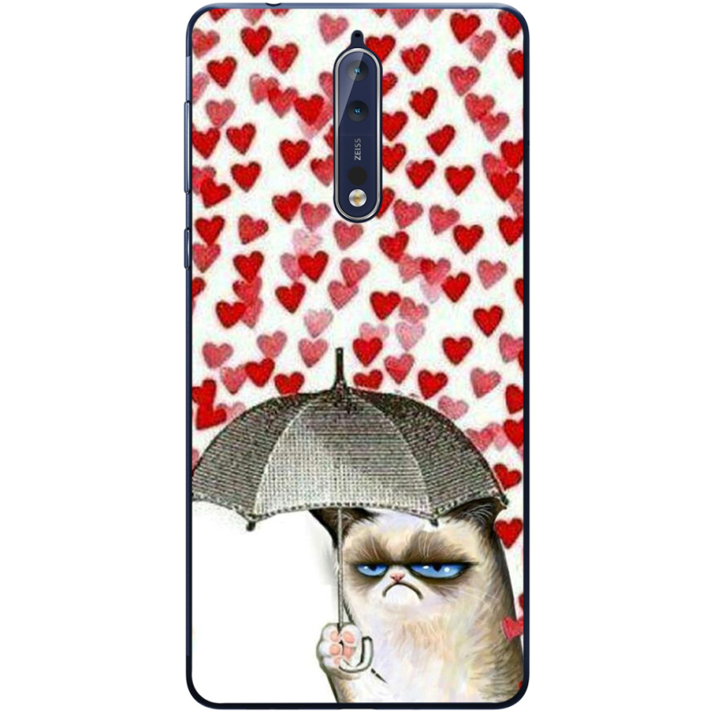 Чехол Uprint Nokia 8 Raining Hearts