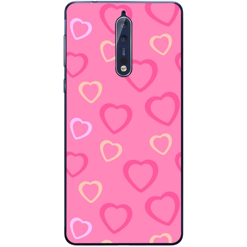 Чехол Uprint Nokia 8 Sugar Hearts