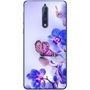 Чехол Uprint Nokia 8 Orchids and Butterflies