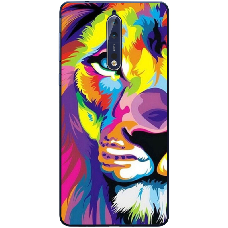 Чехол Uprint Nokia 8 Frilly Lion