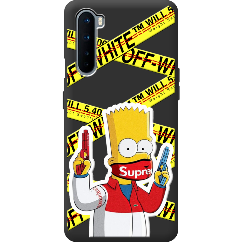 Черный чехол BoxFace OnePlus Nord White Bart