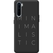 Черный чехол BoxFace OnePlus Nord Minimalistic