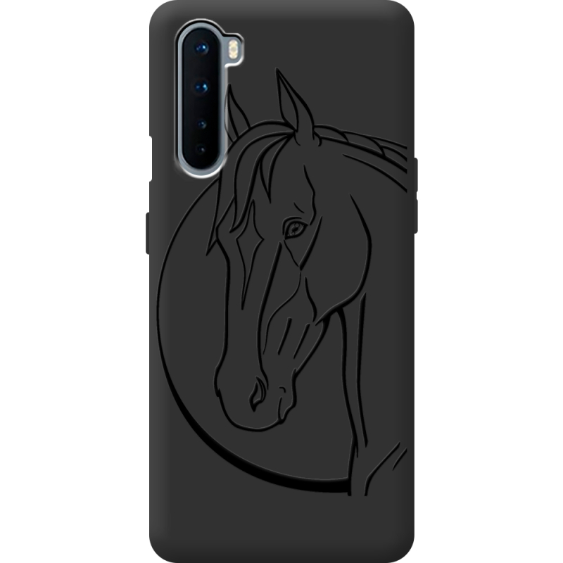 Черный чехол BoxFace OnePlus Nord Horse