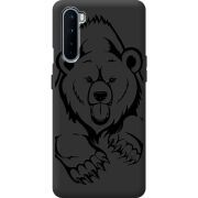 Черный чехол BoxFace OnePlus Nord Grizzly Bear