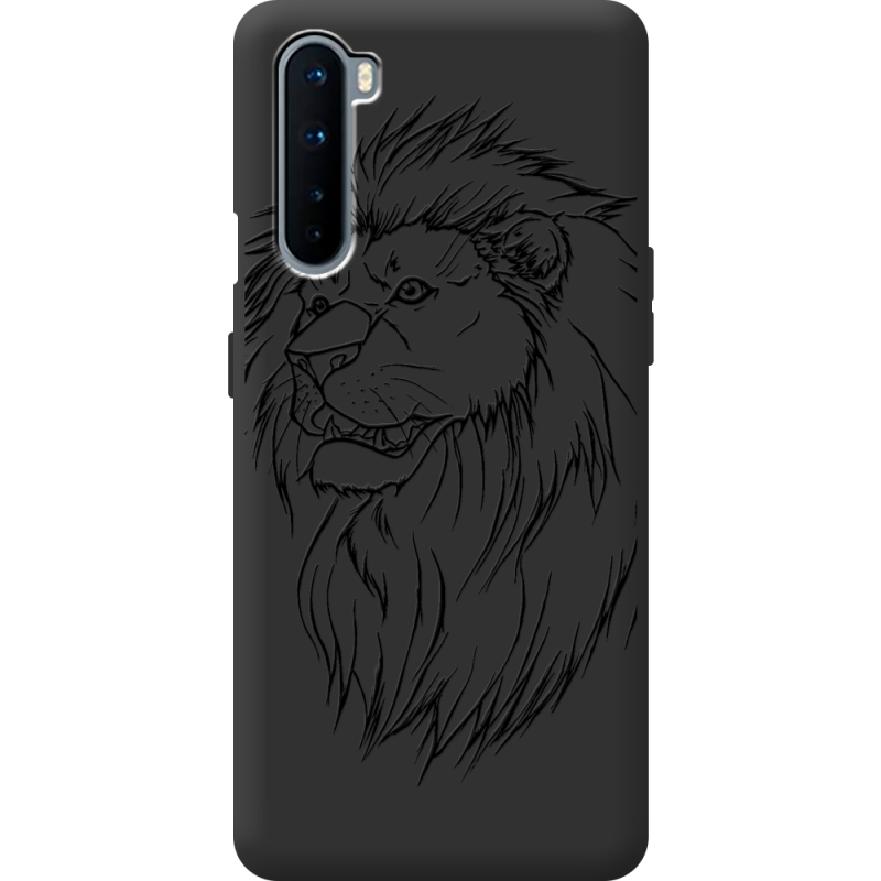 Черный чехол BoxFace OnePlus Nord Lion