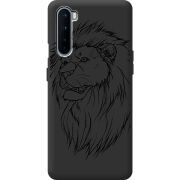Черный чехол BoxFace OnePlus Nord Lion
