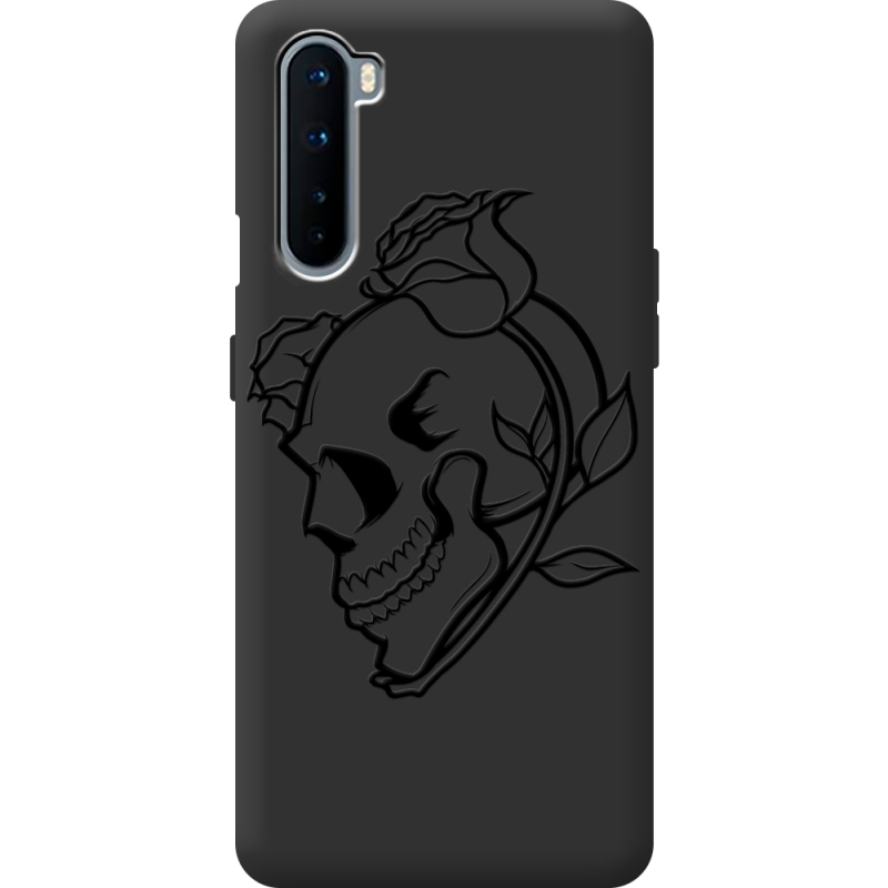 Черный чехол BoxFace OnePlus Nord Skull and Roses