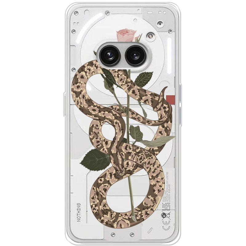 Прозрачный чехол BoxFace Nothing Phone (2a) Glamor Snake