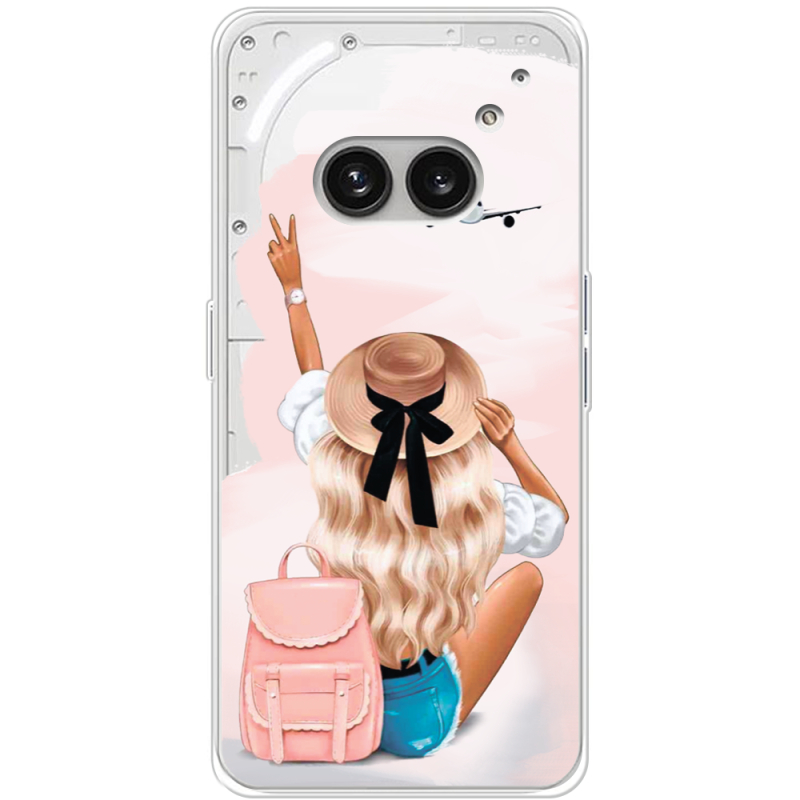 Прозрачный чехол BoxFace Nothing Phone (2a) Travel Girl