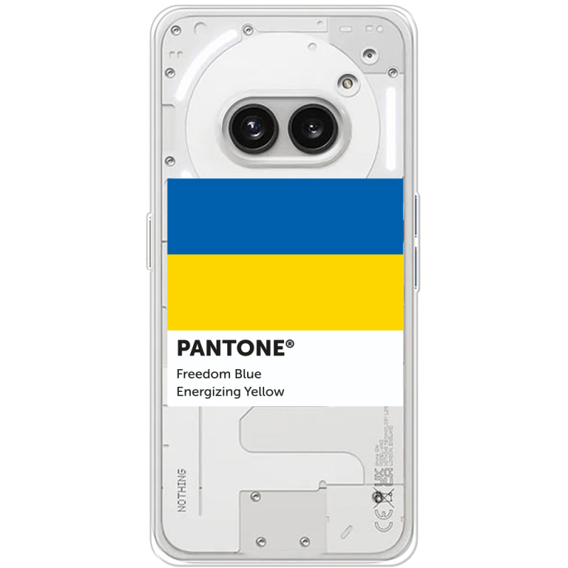 Прозрачный чехол BoxFace Nothing Phone (2a) Pantone вільний синій