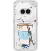 Прозрачный чехол BoxFace Nothing Phone (2a) Segull in Cofee Pool