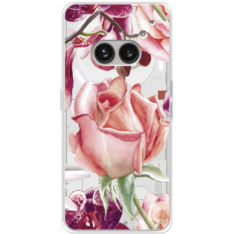 Прозрачный чехол BoxFace Nothing Phone (2a) Rose