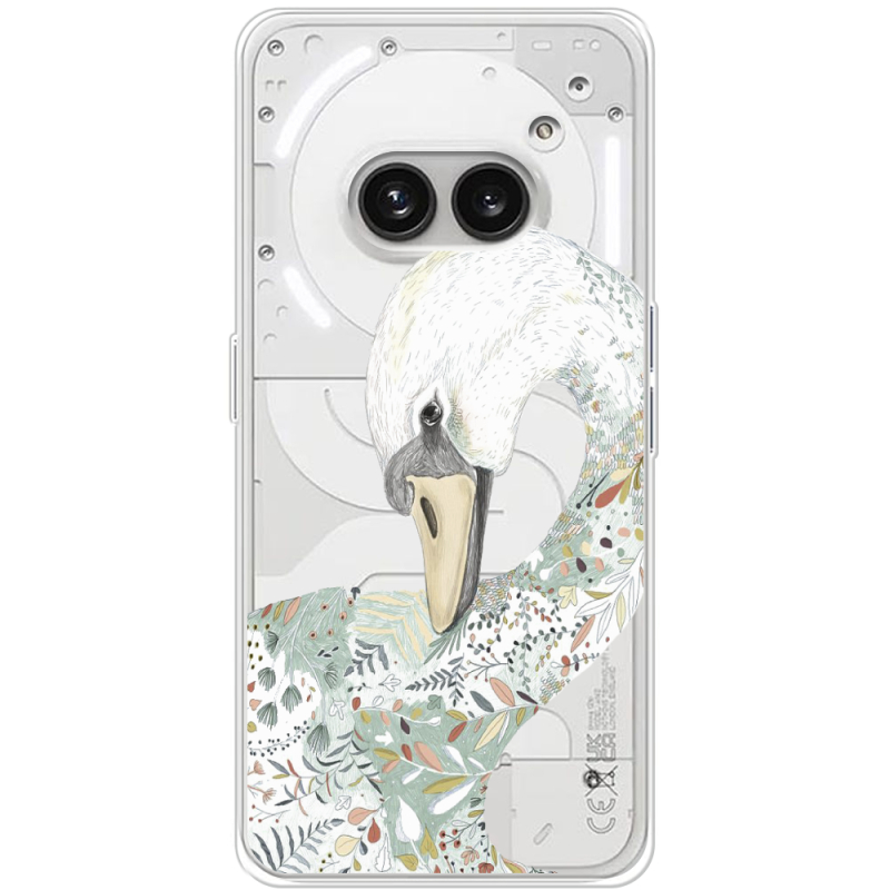 Прозрачный чехол BoxFace Nothing Phone (2a) Swan