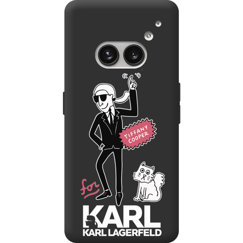 Черный чехол BoxFace Nothing Phone (2a) For Karl