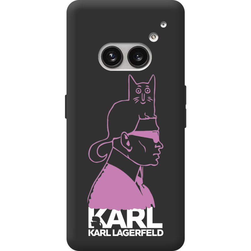 Черный чехол BoxFace Nothing Phone (2a) Pink Karl