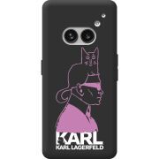 Черный чехол BoxFace Nothing Phone (2a) Pink Karl