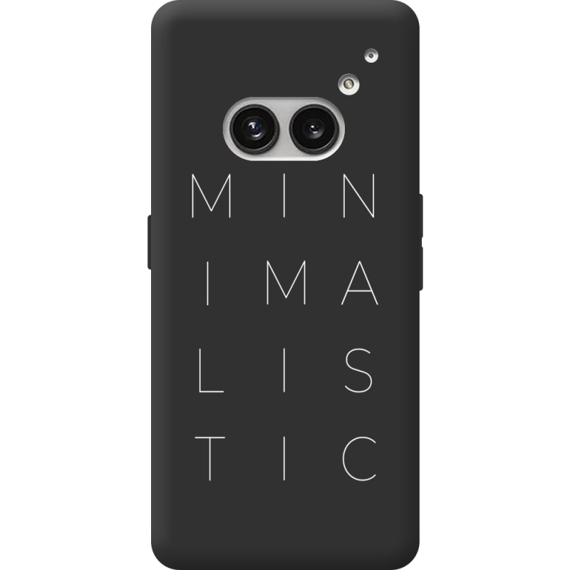 Черный чехол BoxFace Nothing Phone (2a) Minimalistic