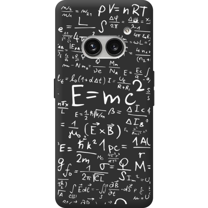 Черный чехол BoxFace Nothing Phone (2a) E=mc2