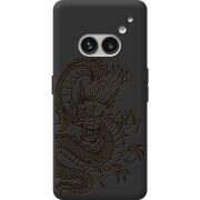 Черный чехол BoxFace Nothing Phone (2a) Chinese Dragon