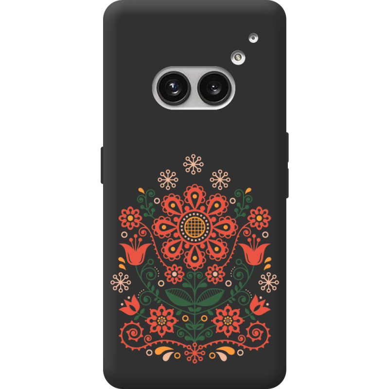 Черный чехол BoxFace Nothing Phone (2a) Ukrainian Ornament