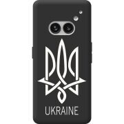 Черный чехол BoxFace Nothing Phone (2a) Тризуб монограмма ukraine