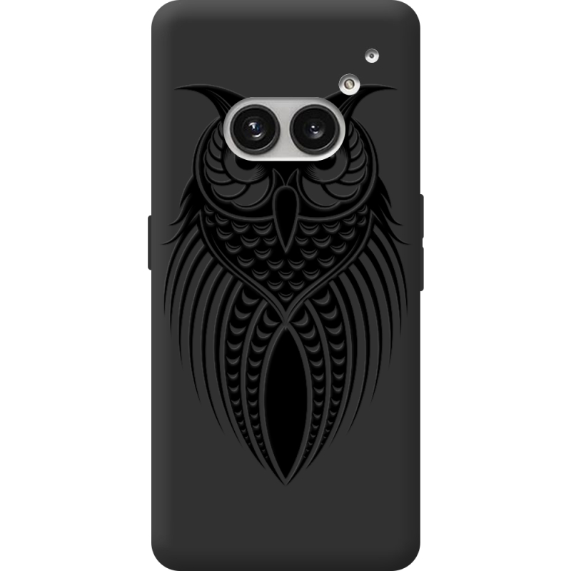 Черный чехол BoxFace Nothing Phone (2a) Owl
