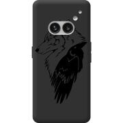 Черный чехол BoxFace Nothing Phone (2a) Wolf and Raven