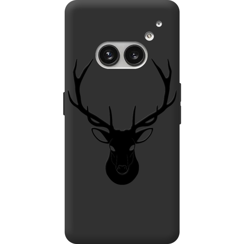 Черный чехол BoxFace Nothing Phone (2a) Deer